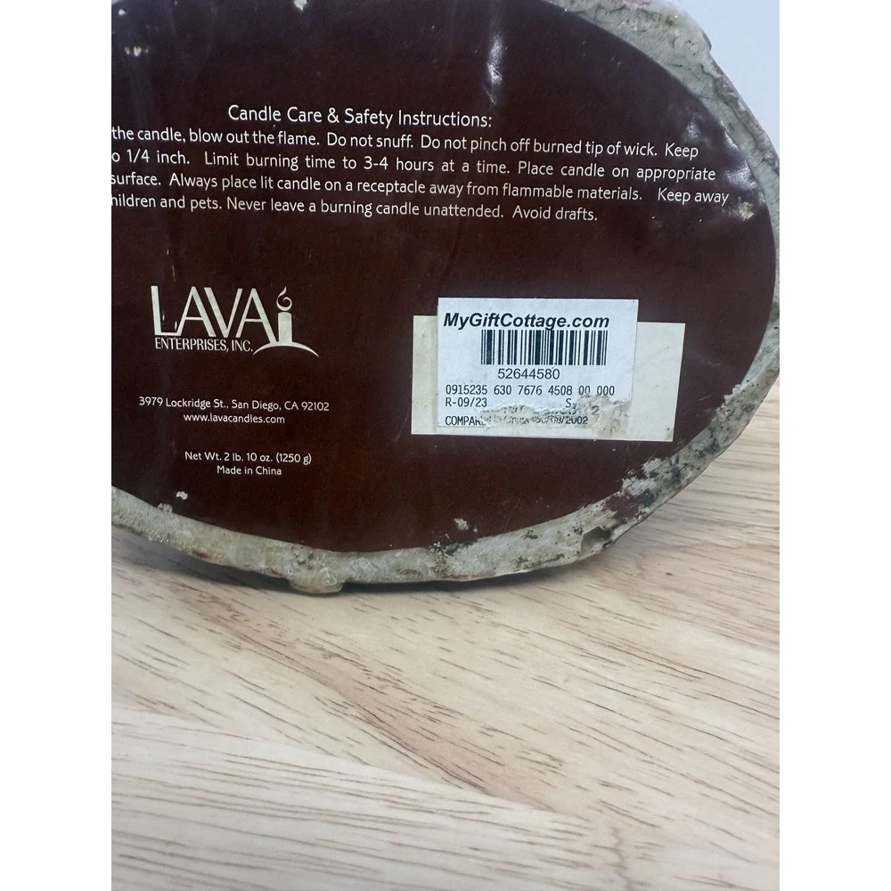 Vtg LAVA ENTERPRISES Tropical Safari Elephant‎ Carved Candle Beaded Wick #26